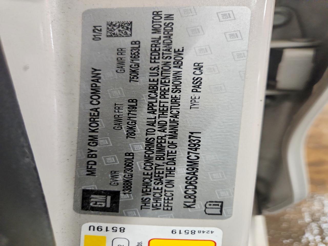 2021 Chevrolet Spark 1LT