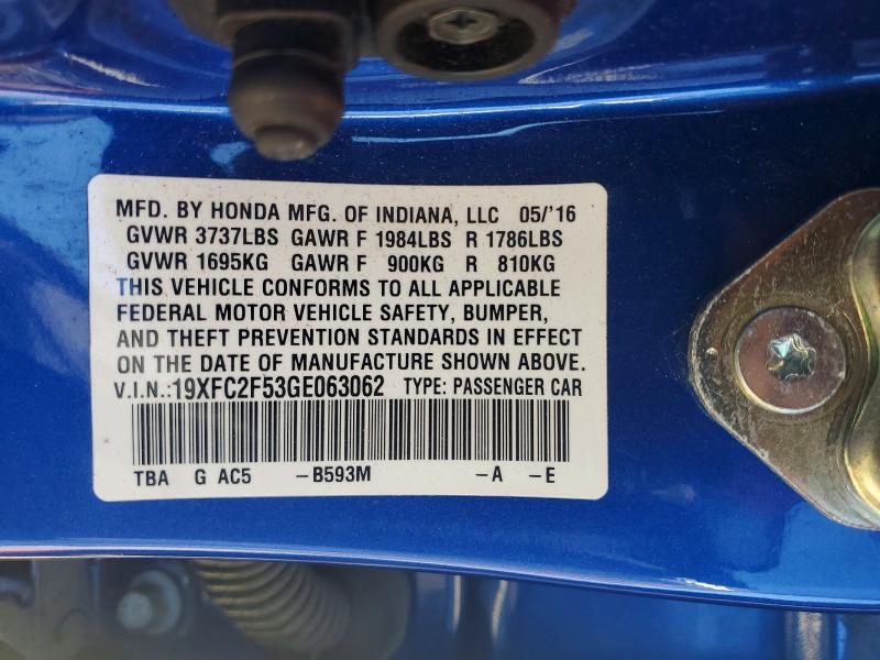 2016 Honda Civic lx