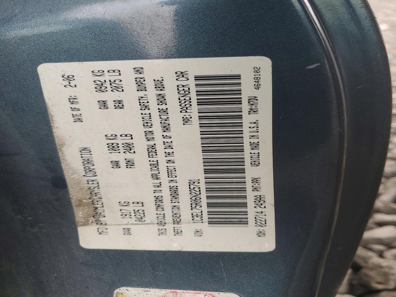 2006 Chrysler Sebring gtc