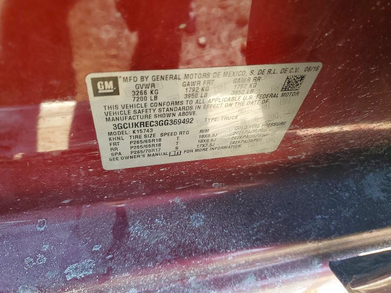 2016 Chevrolet Silverado K1500 lt
