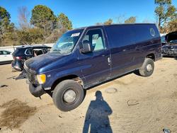 Salvage cars for sale from Copart Hampton, VA: 2002 Ford Econoline E350 Super Duty van