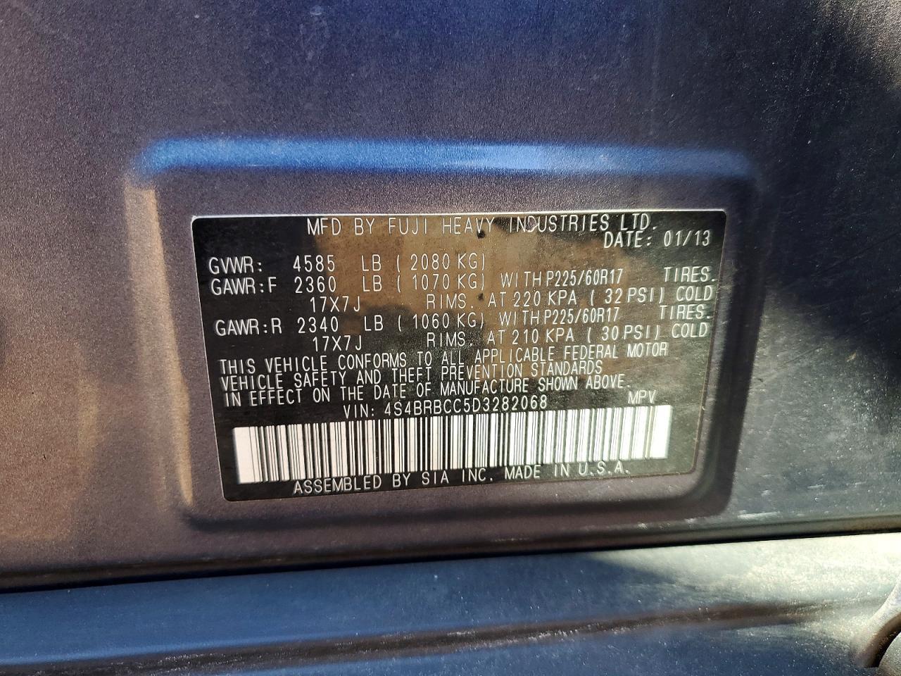 2013 Subaru Outback 2.5i Premium