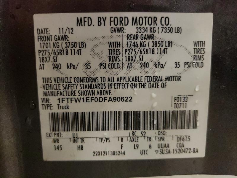 2013 Ford F150 Supercrew