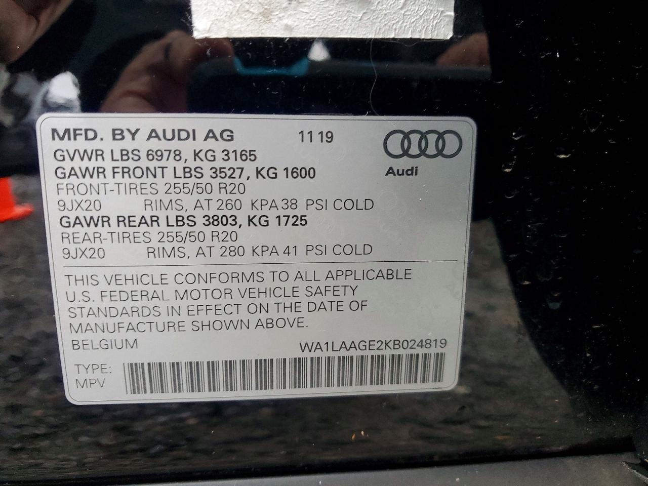 2019 Audi E-tron Premium Plus