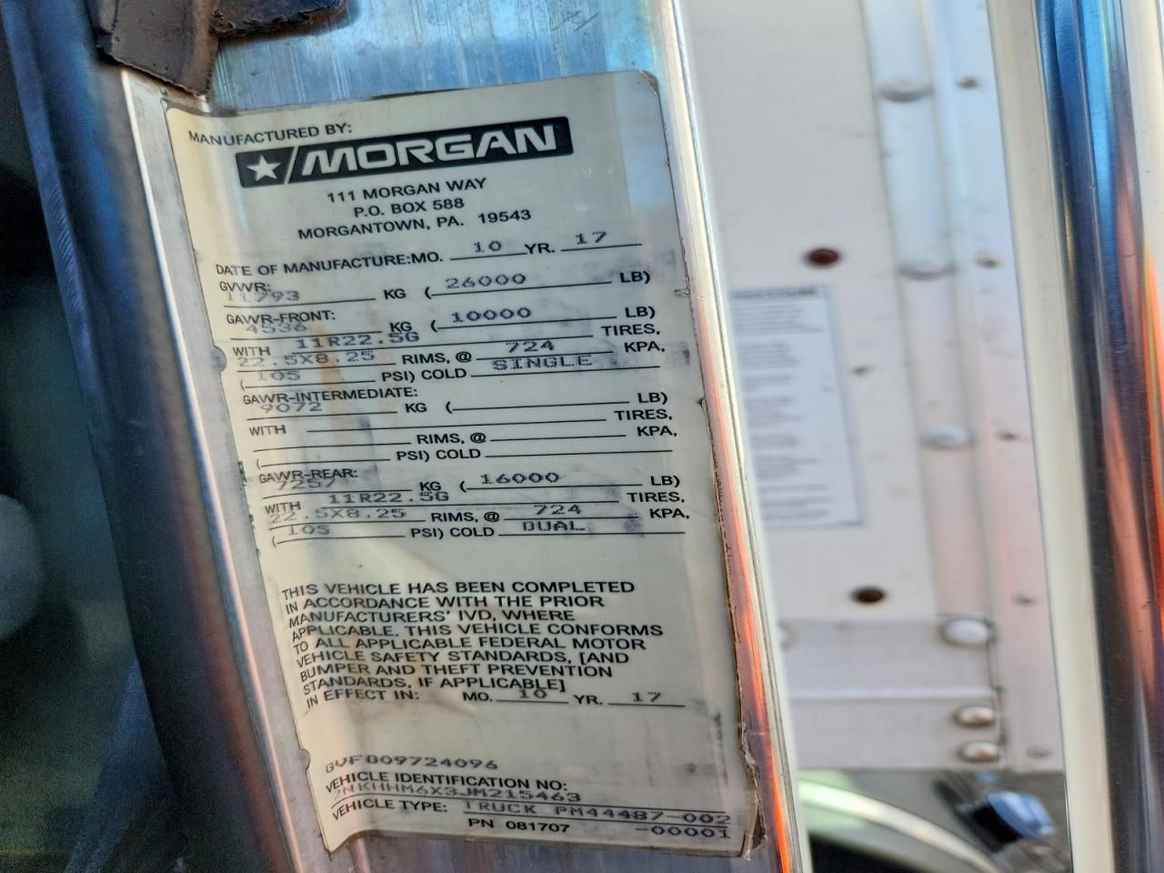 2018 Kenworth T370 BOX Truck