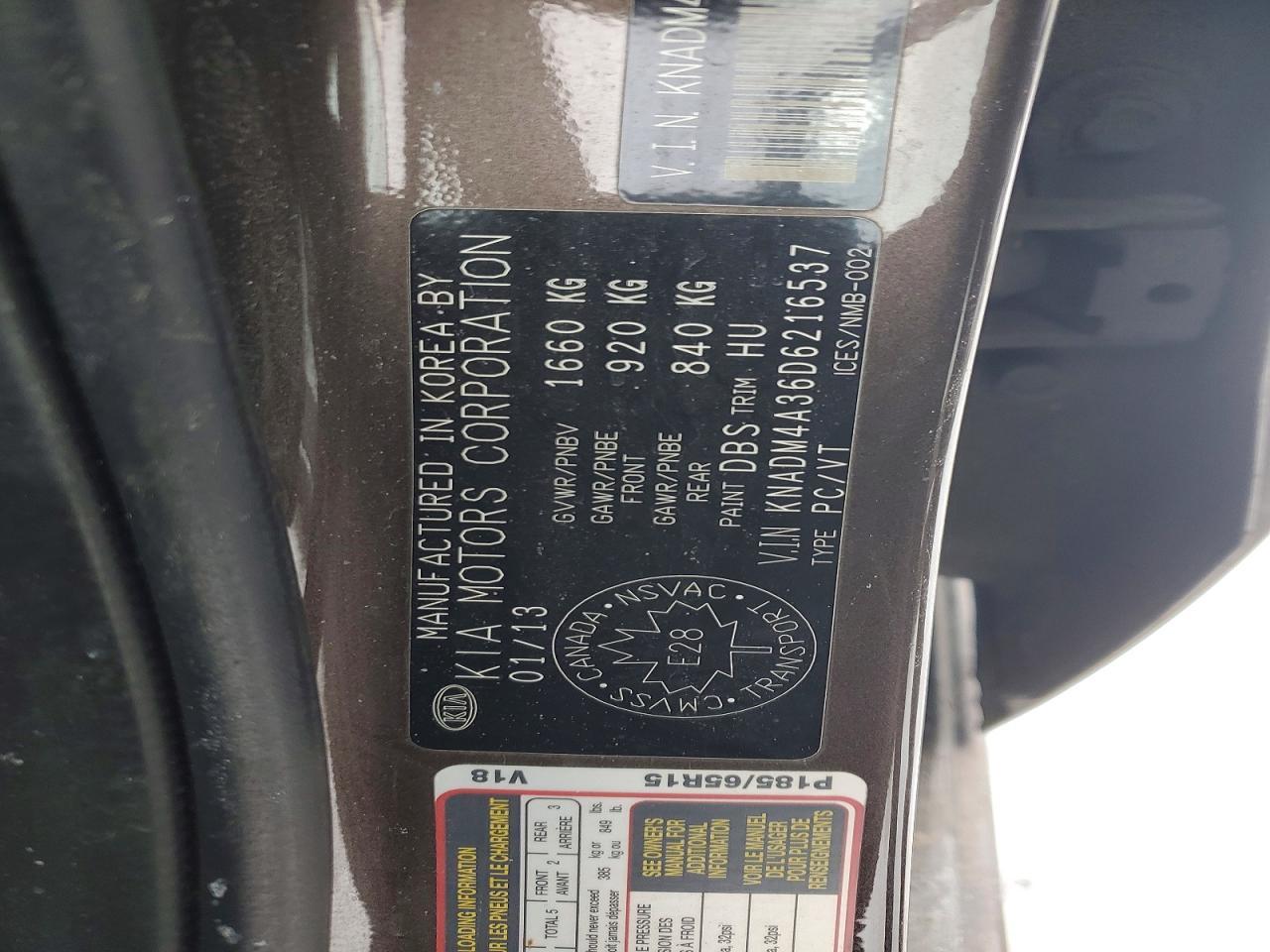 2013 KIA Rio lx
