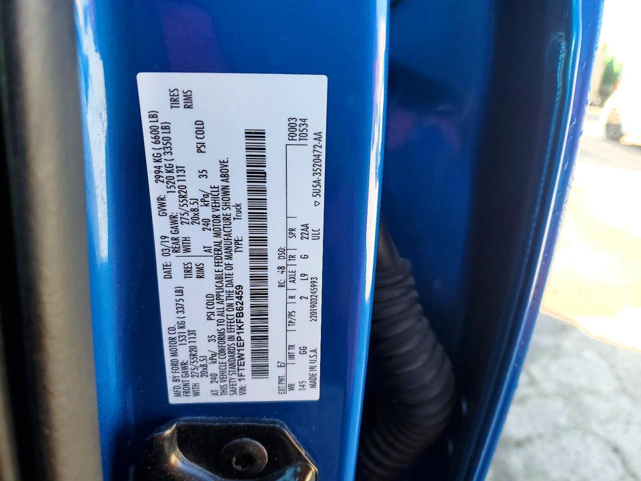 2019 Ford F150 Supercrew