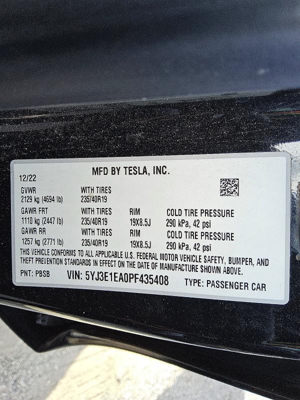 2023 Tesla Model 3
