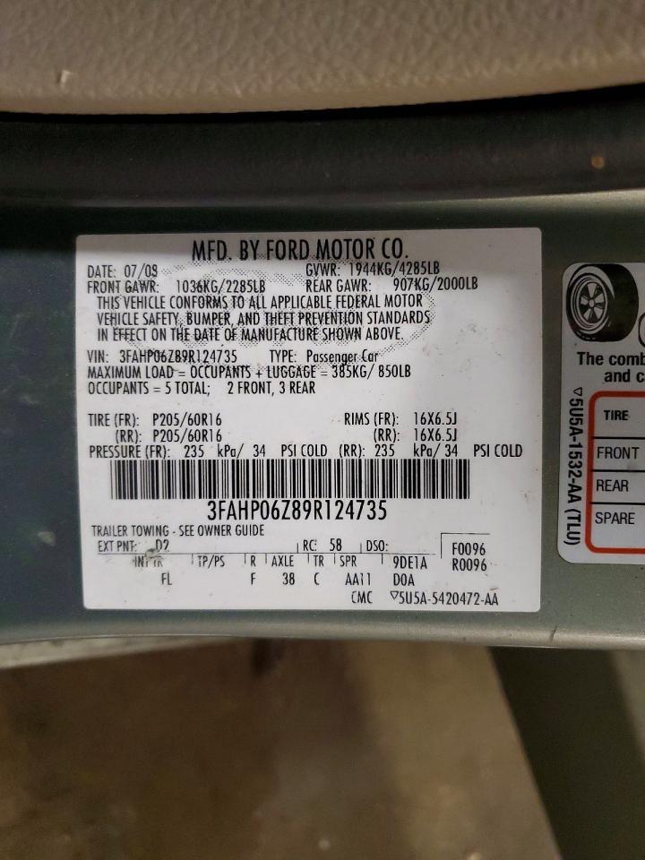 2009 Ford Fusion s