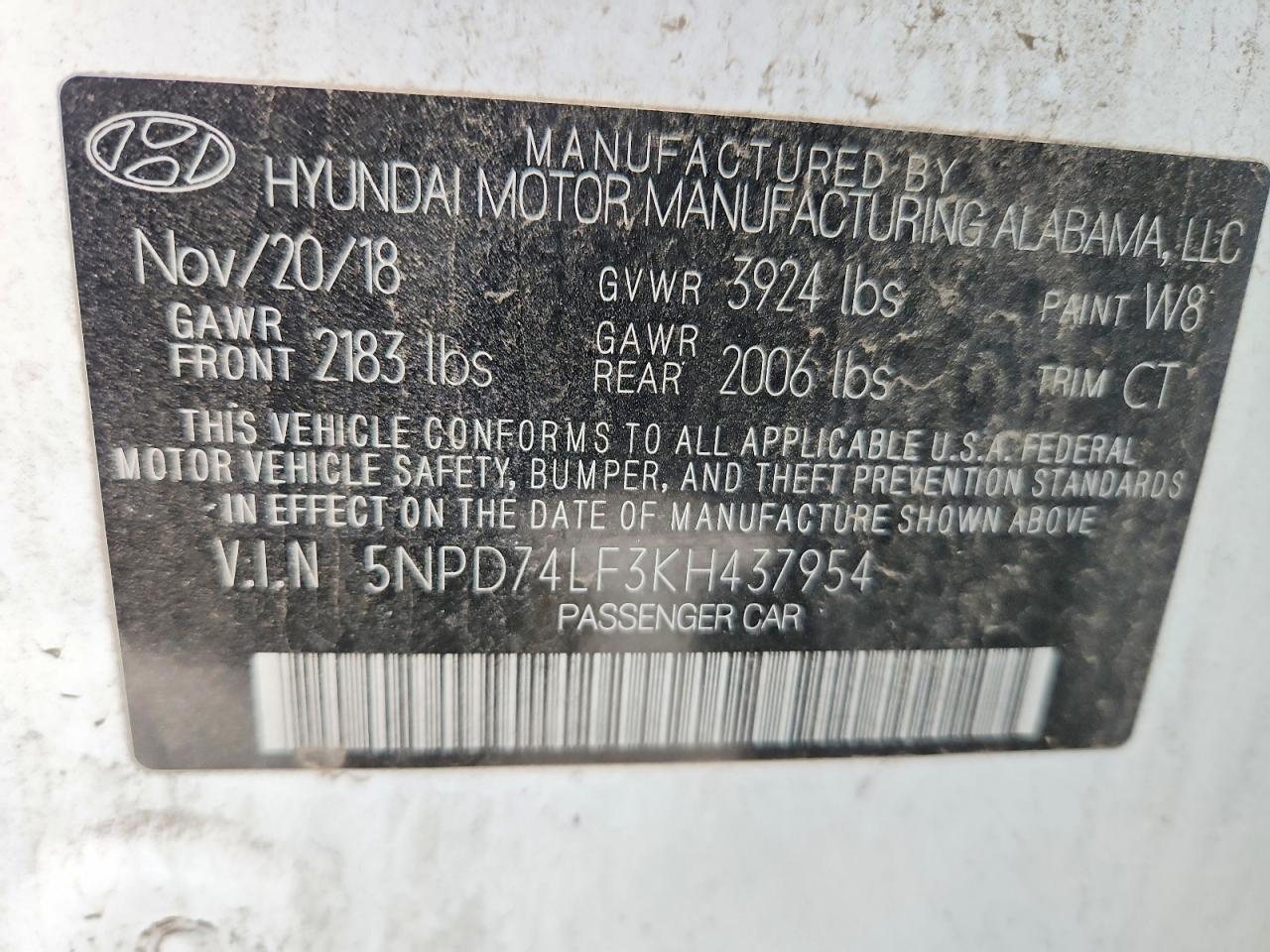 2019 Hyundai Elantra se