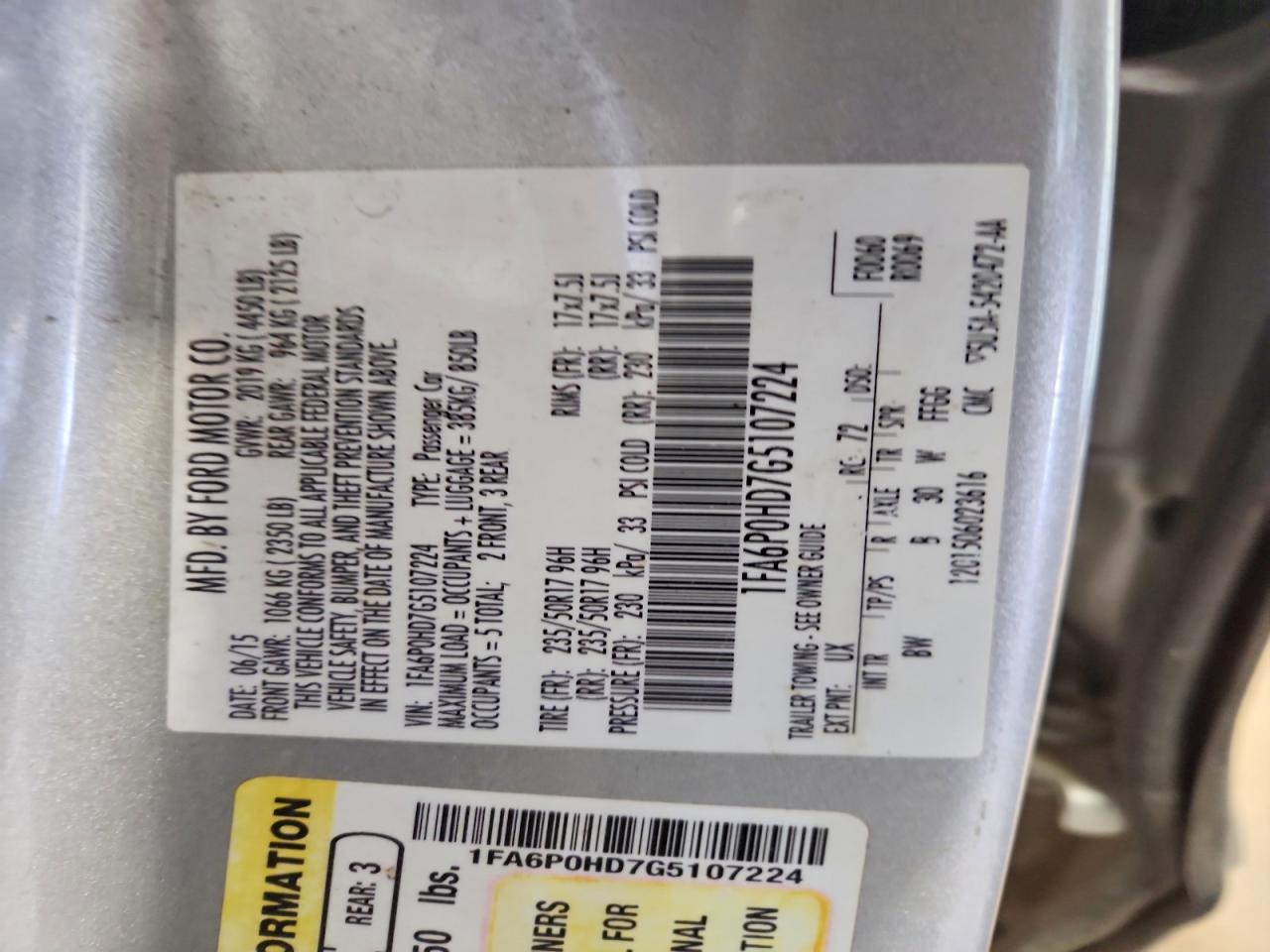 2016 Ford Fusion se