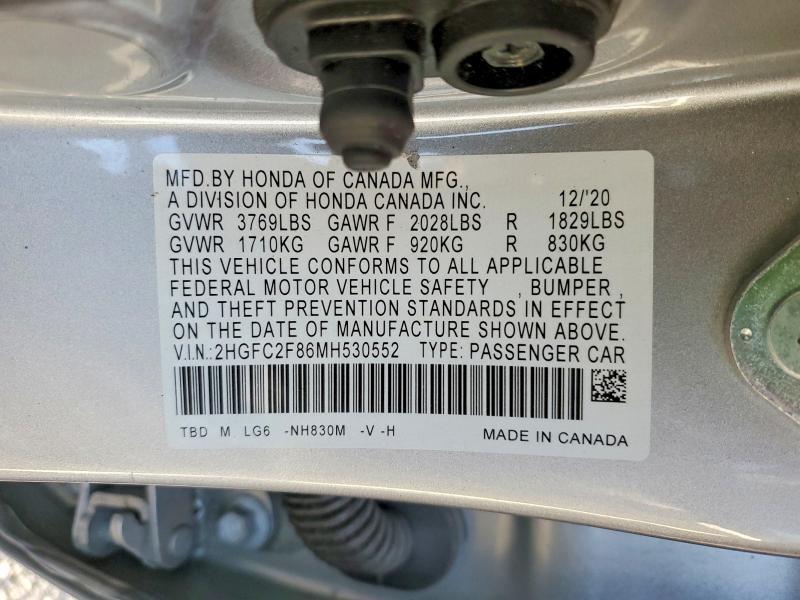 2021 Honda Civic Sport