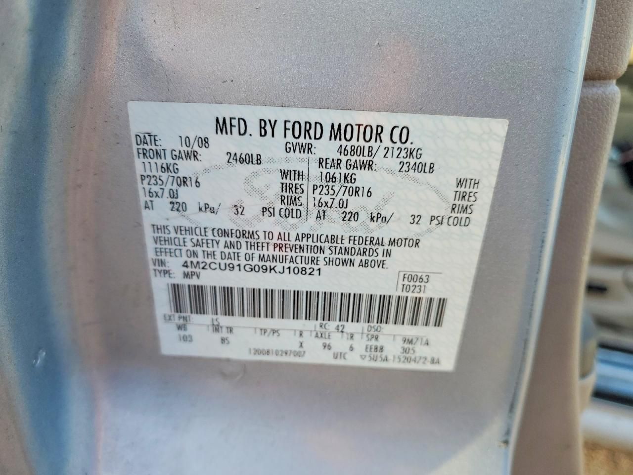 2009 Mercury Mariner