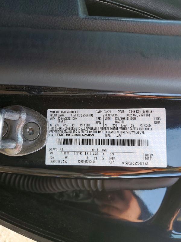 2021 Ford Escape sel