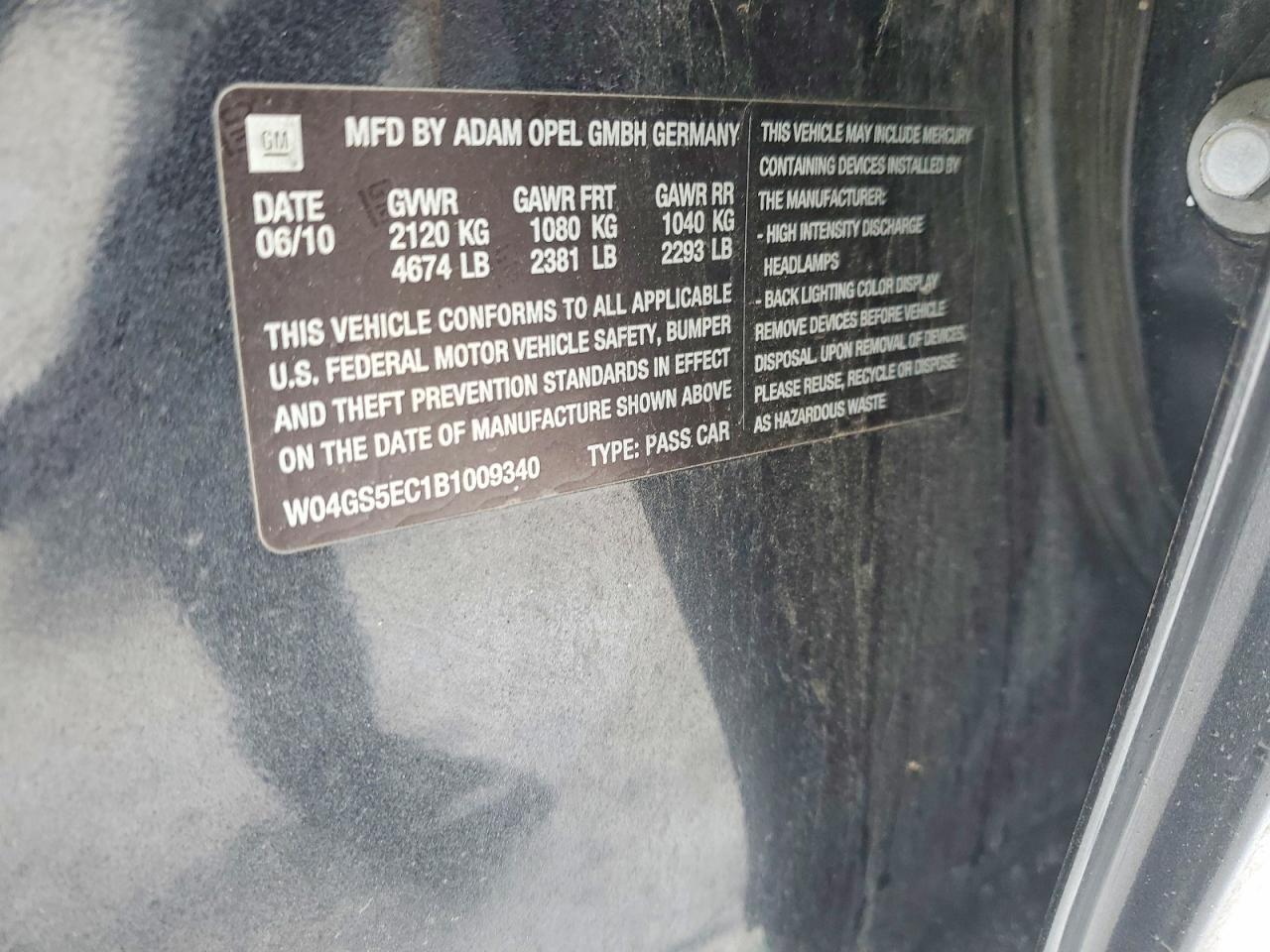 2011 Buick Regal cxl
