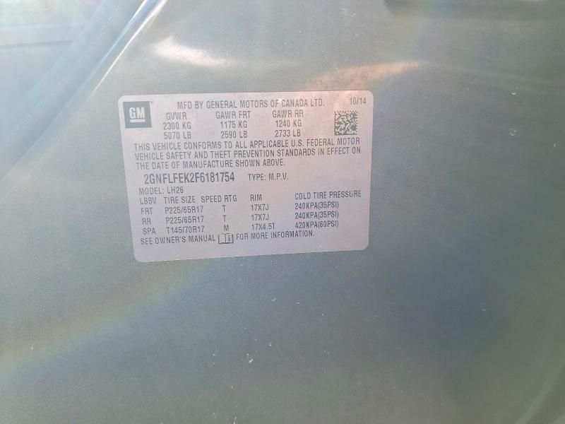 2015 Chevrolet Equinox lt