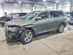 Salvage cars for sale from Copart Ham Lake, MN: 2012 Toyota Highlander Limited