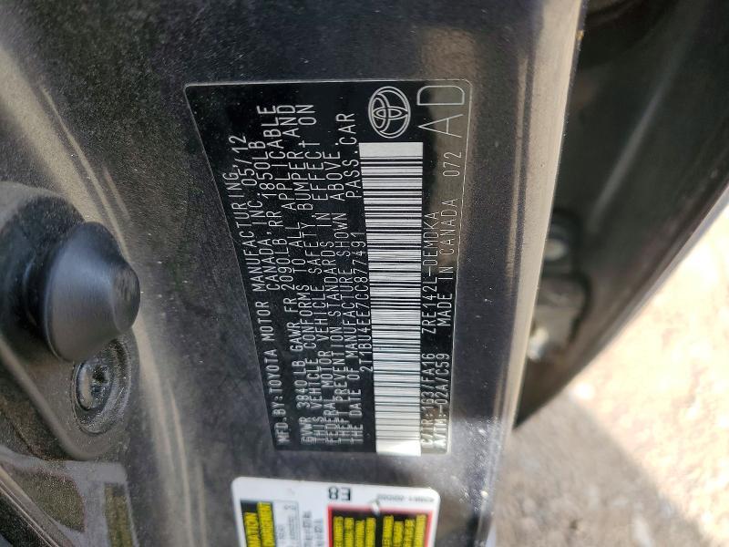 2012 Toyota Corolla Base