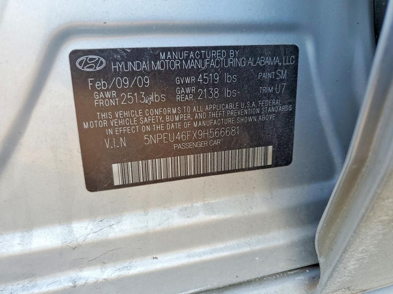 2009 Hyundai Sonata se