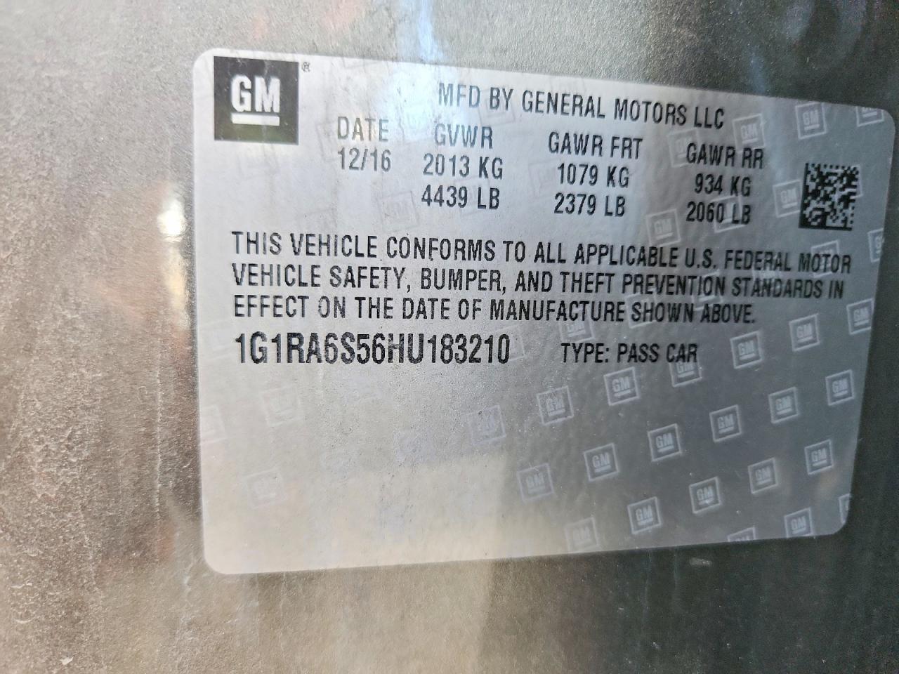 2017 Chevrolet Volt lt