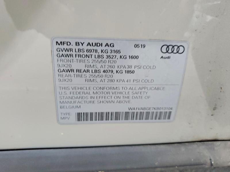 2019 Audi E-tron Prestige