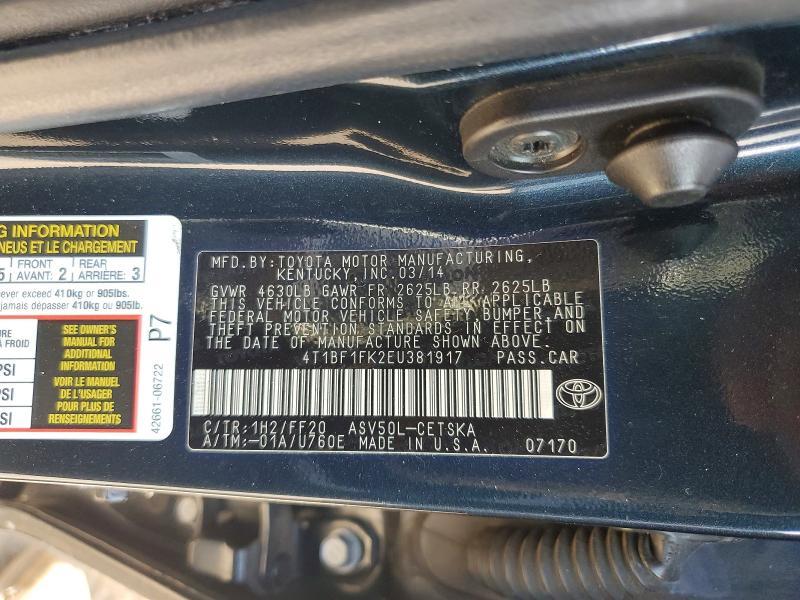 2014 Toyota Camry l