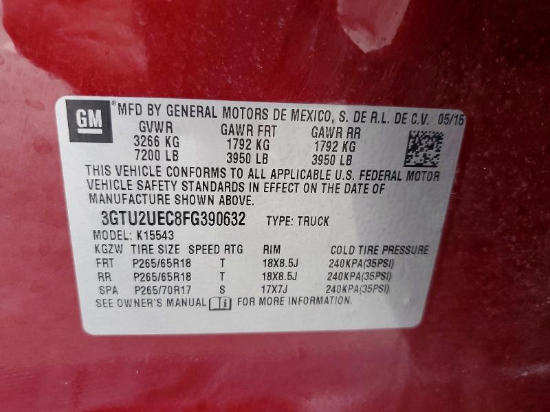 2015 GMC Sierra K1500 sle