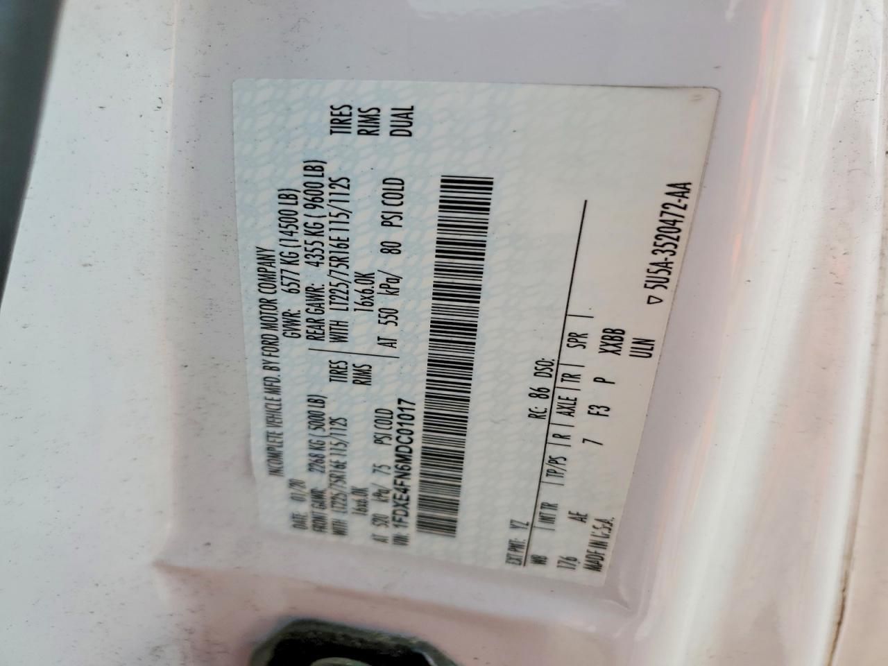 2021 Ford E450 Delivery van