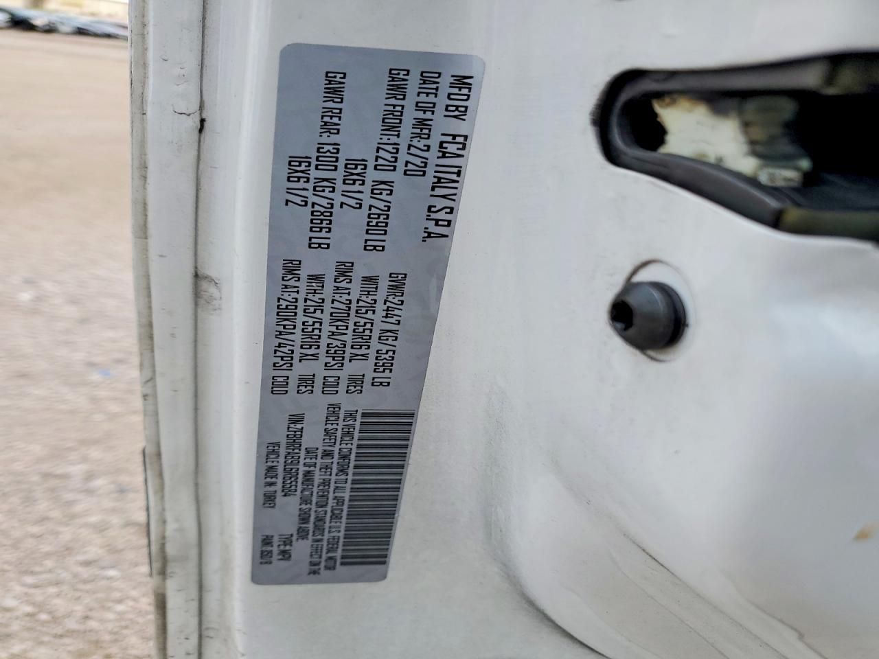 2020 Dodge RAM Promaster City Delivery Van