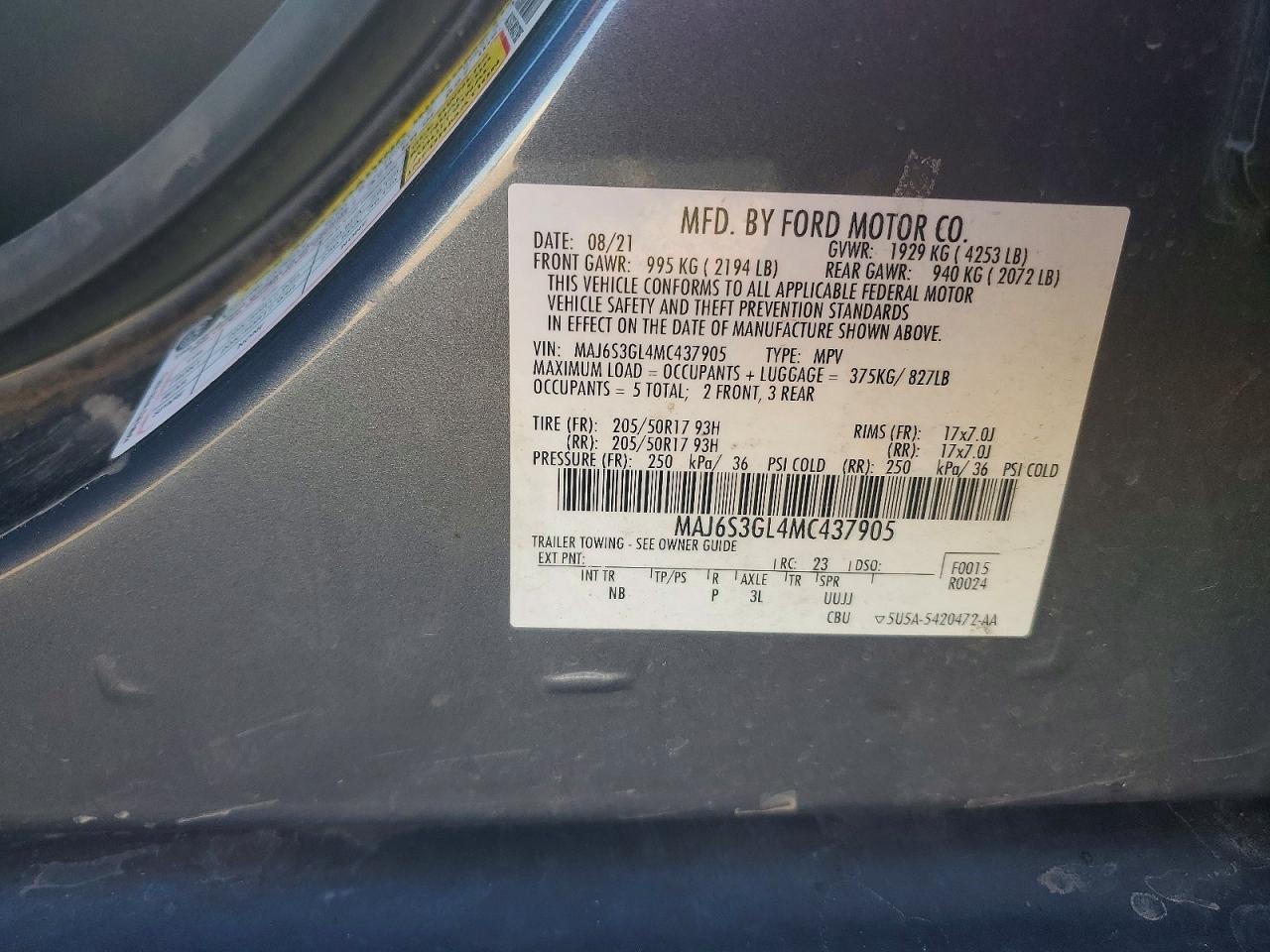 2021 Ford Ecosport se