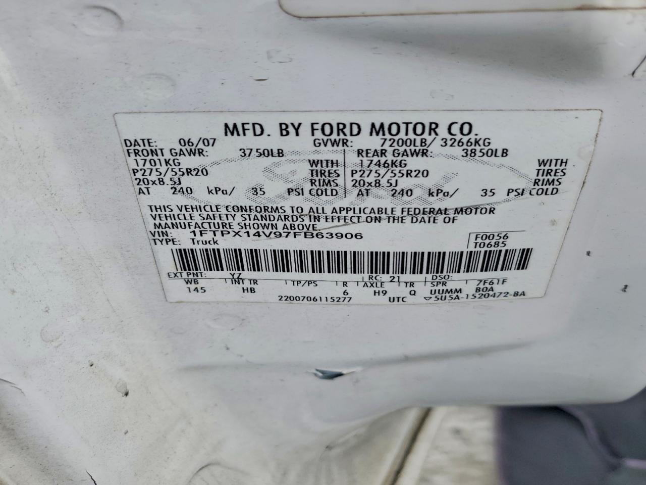 2007 Ford F150