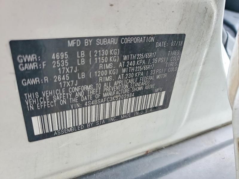 2019 Subaru Outback 2.5i Premium