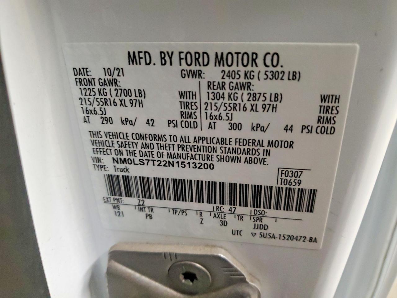 2022 Ford Transit Connect XLT
