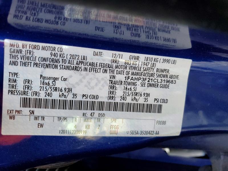 2012 Ford Focus se