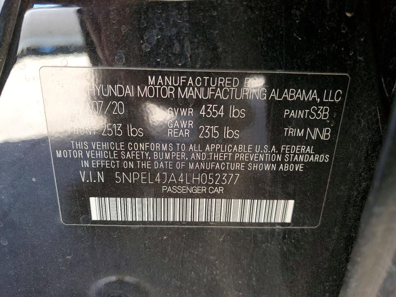 2020 Hyundai Sonata sel