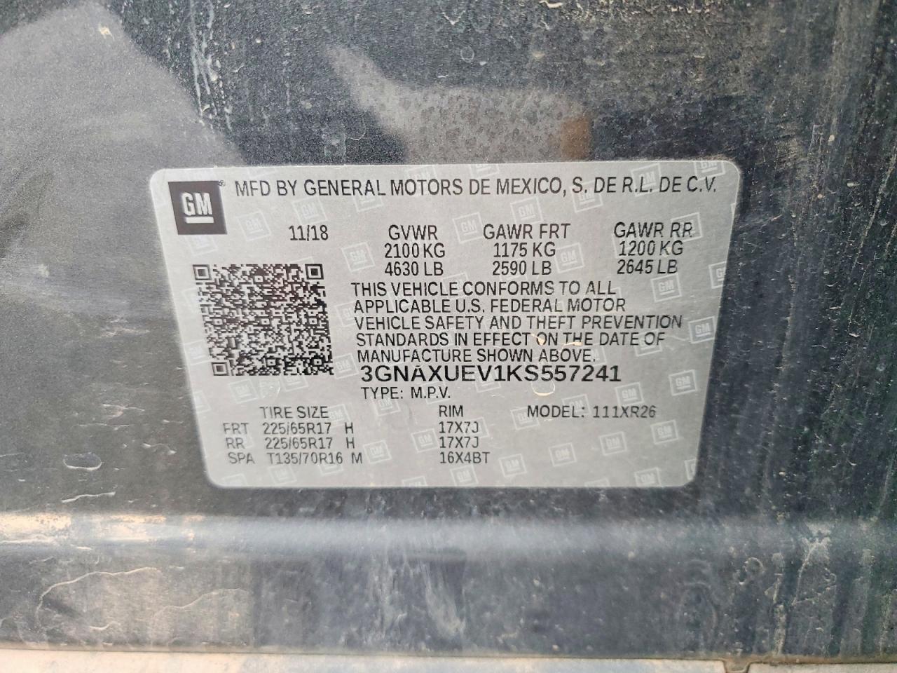 2019 Chevrolet Equinox lt