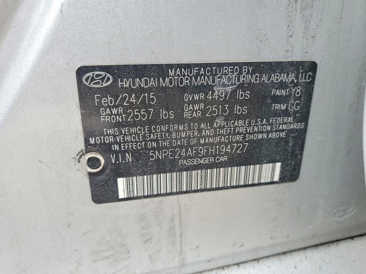 2015 Hyundai Sonata se