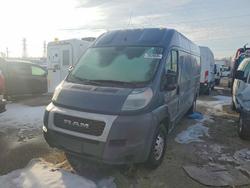 Salvage trucks for sale at Woodhaven, MI auction: 2020 Dodge RAM Promaster 3500 Delivery Van