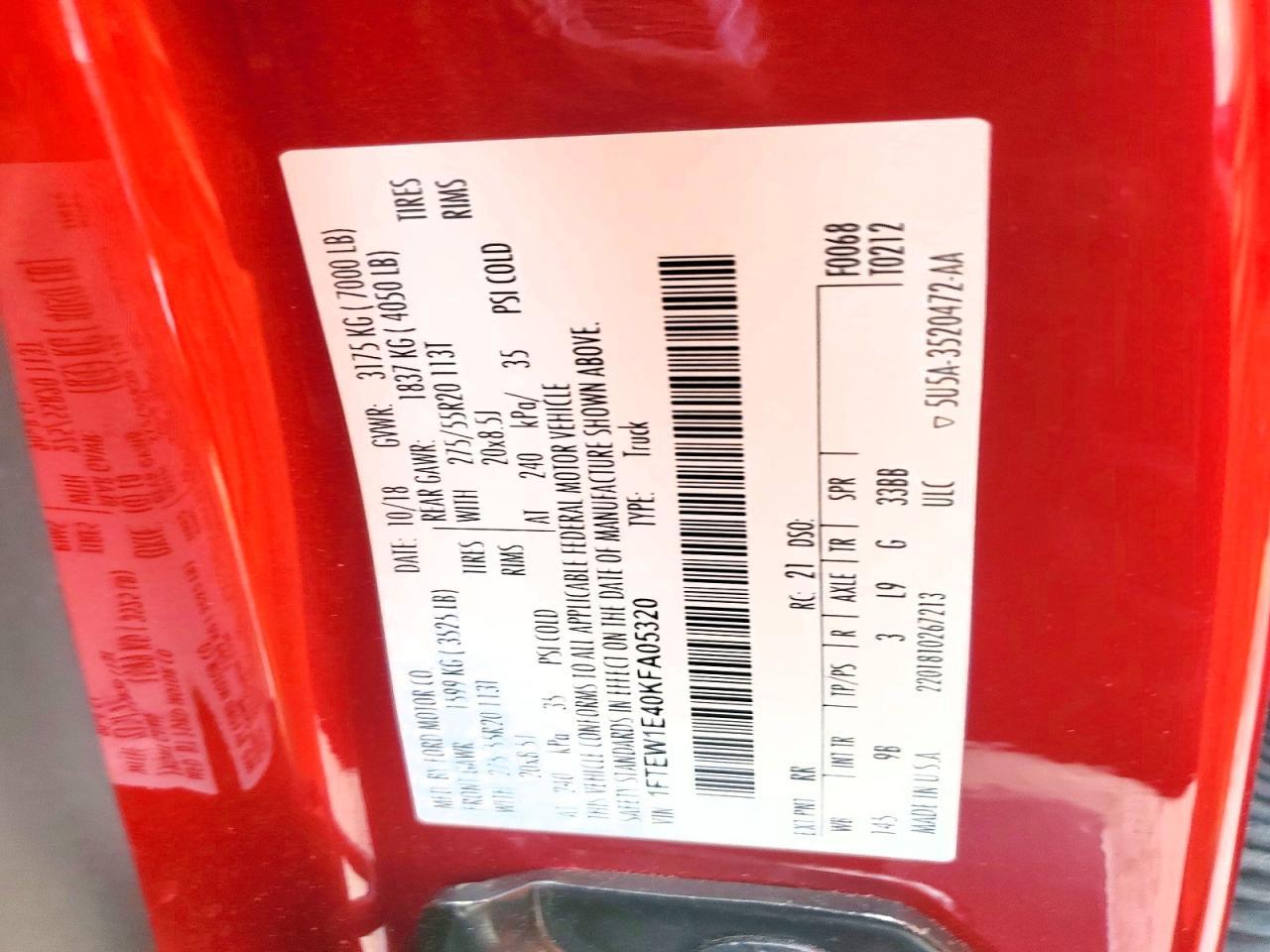 2019 Ford F150 Supercrew