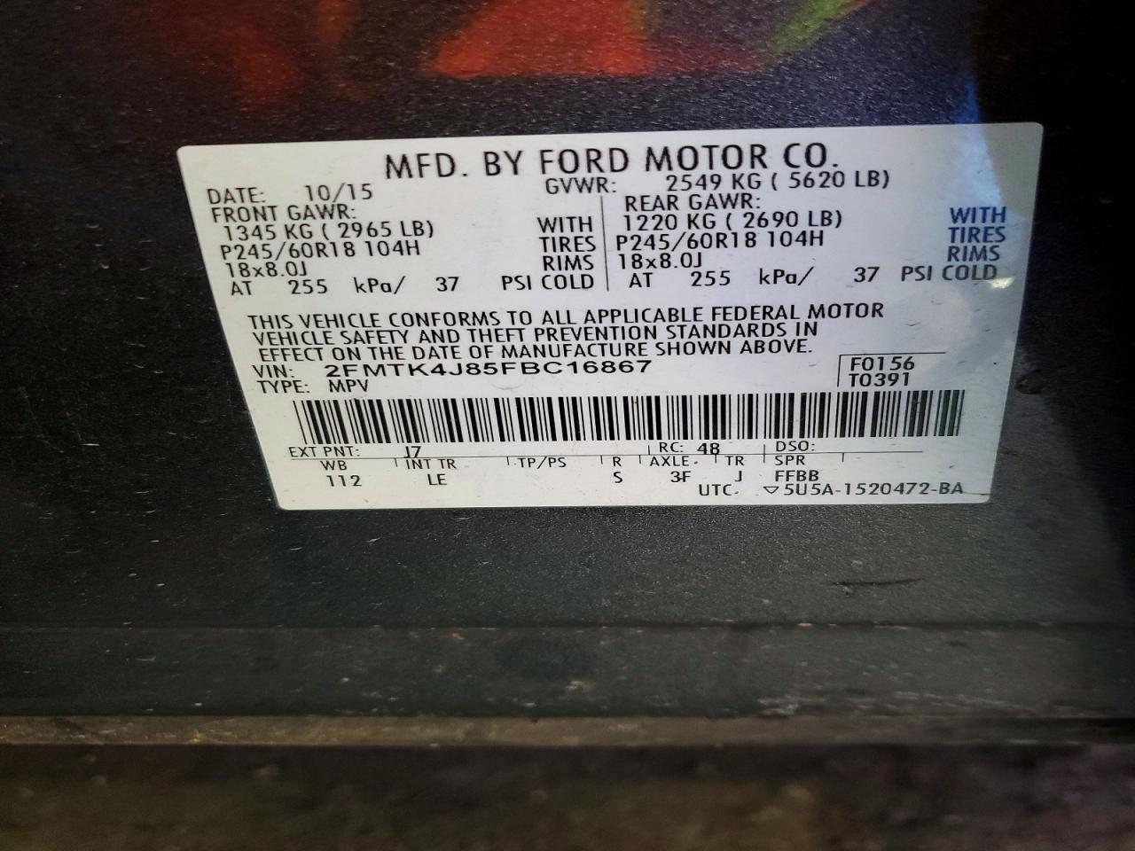 2015 Ford Edge sel