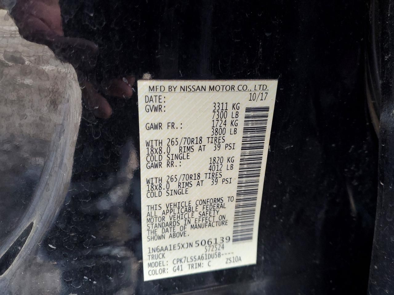 2018 Nissan Titan SV