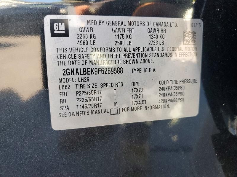 2015 Chevrolet Equinox lt