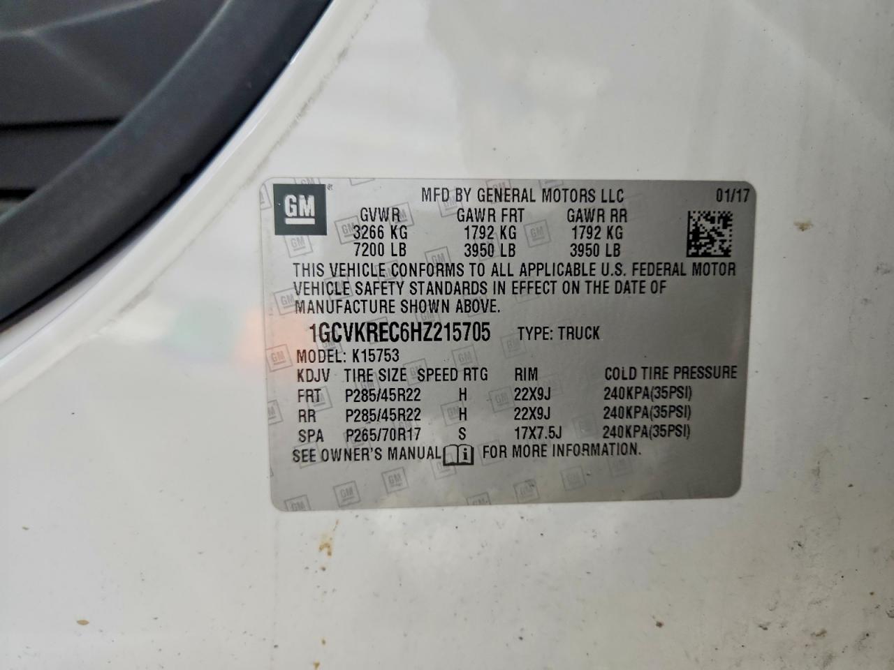 2017 Chevrolet Silverado K1500 LT