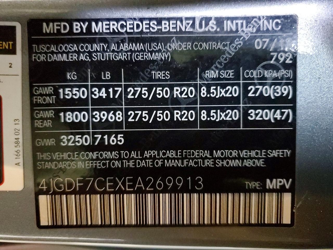 2014 Mercedes-Benz Gl 450 4matic