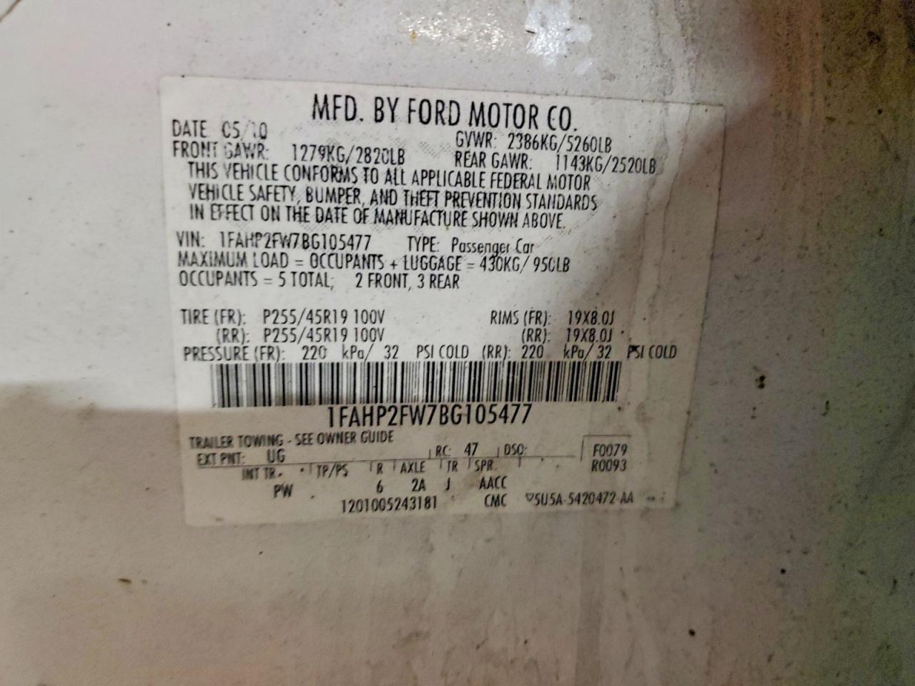 2011 Ford Taurus Limited