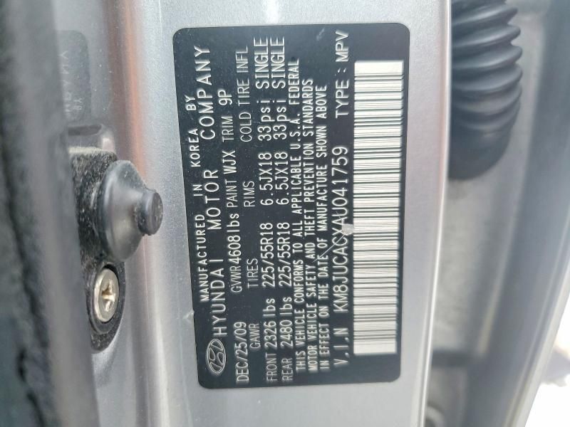 2010 Hyundai Tucson gls