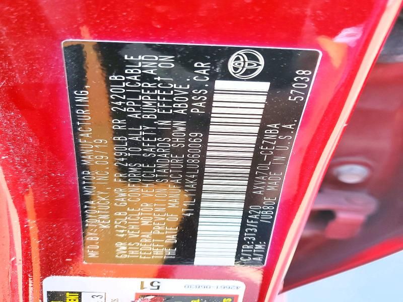 2020 Toyota Camry le