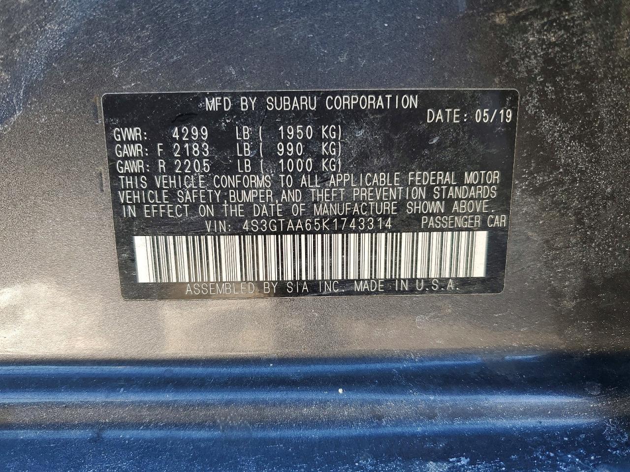 2019 Subaru Impreza