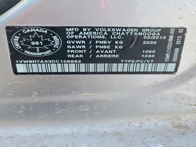 2013 Volkswagen Passat se