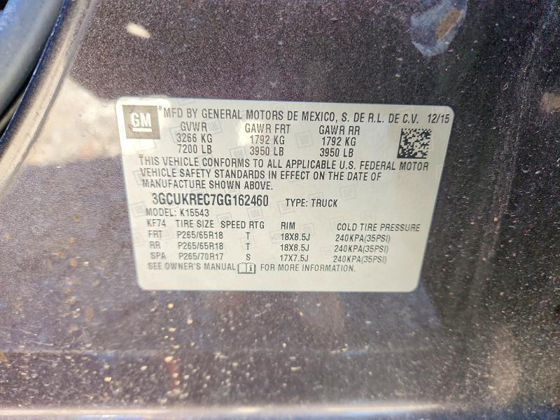 2016 Chevrolet Silverado K1500 LT